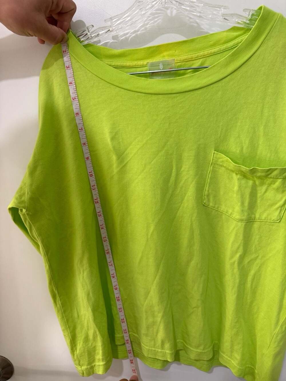 FP Movement by Free People Neon Green No Sweat Pocket Tee - Picture 7 of 7